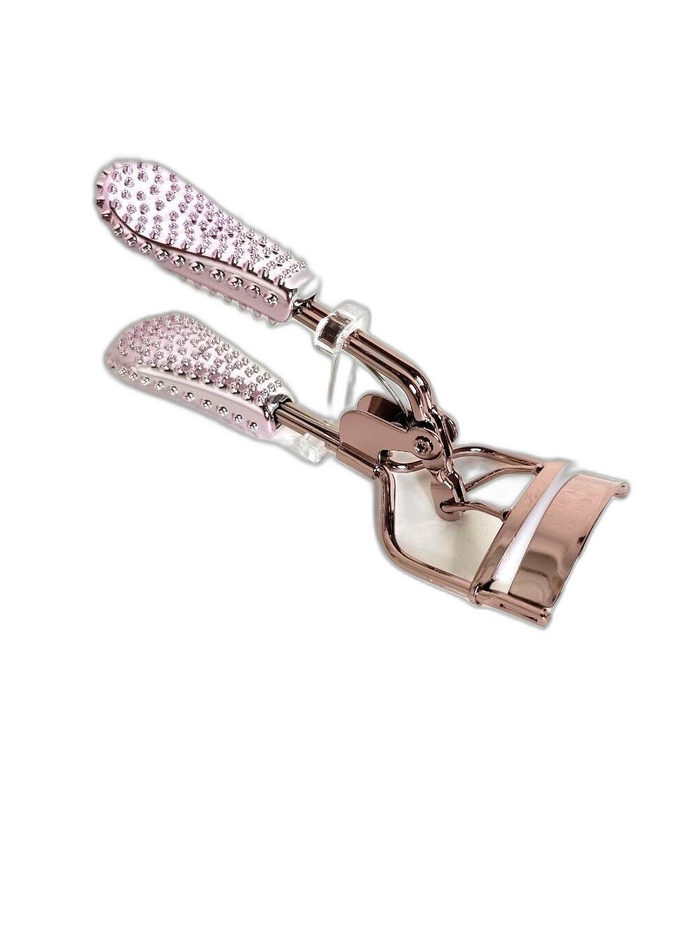 Eyelash curler rose gold with studded anti-slip handle NWOT
